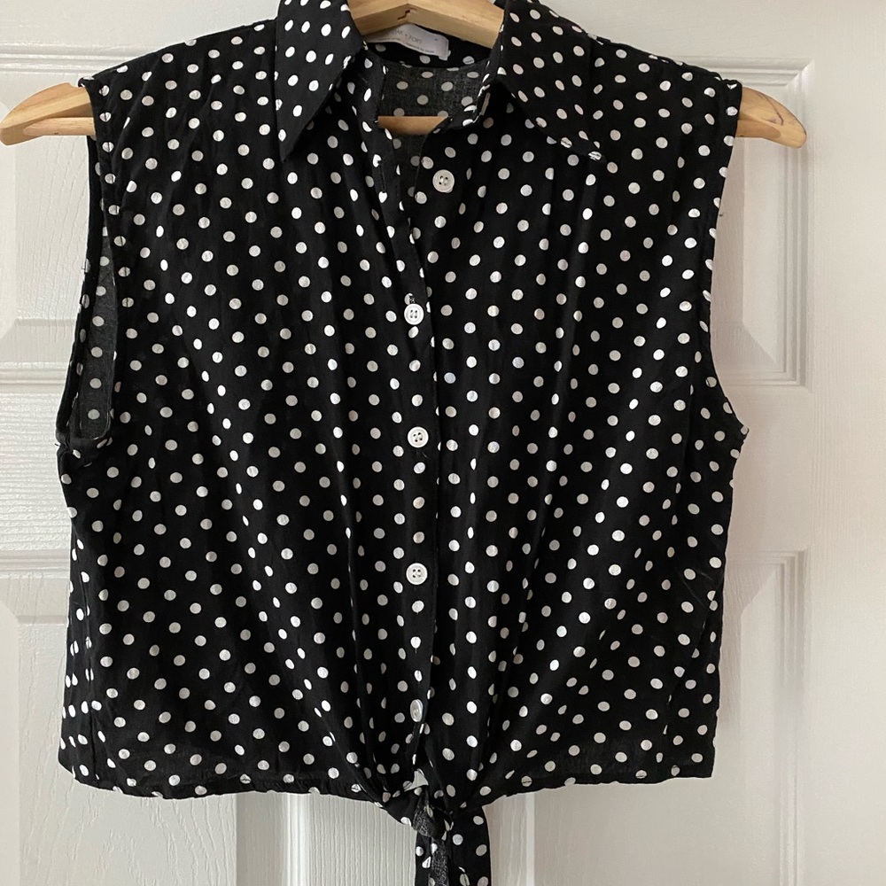 Button up/tie up Oak + Fort blouse